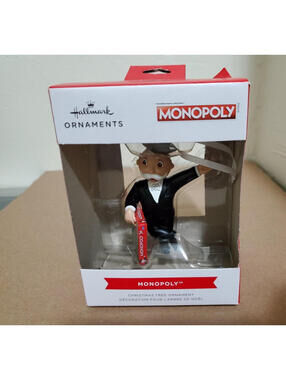 New Hallmark MONOPOLY Christmas Ornament Traditional Family Fun Game In The Box